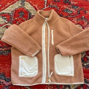 Time and Tru Sherpa Full Zip fleece Jacket Women’s XL